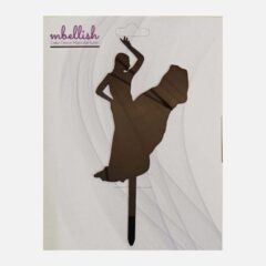 Women Arcrylic Cake Topper, Size – Medium