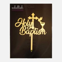 Holy Baptism Acrylic Cake Topper, Size – Medium