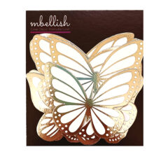 Silver Foiled Butterflies – Pack of 10