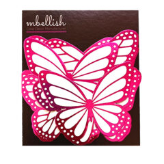 Pink Foiled Butterflies – Pack of 10