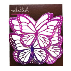 Purple Foiled Butterflies – Pack of 10