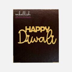 Happy Diwali Acrylic Sticker, Size – 2.75/3 inches ~, Pack of 5 pcs