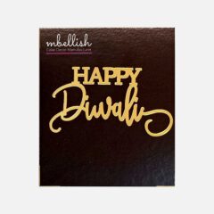 Happy Diwali Acrylic Sticker, Size – 2.75/3 inches ~, Pack of 5 pcs