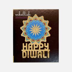 Happy Diwali Premium Acrylic Sticker – 3 inches, Pack of 1 pc