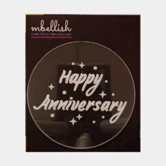 Happy Anniversary Acrylic Embosser, Size – 3 inches approx