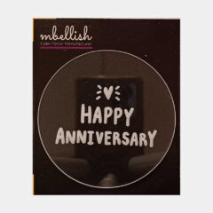 Happy Anniversary Acrylic Embosser, Size – 3 inches approx