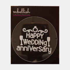 Happy Wedding Anniversary  Acrylic Embosser, Size – 3 inches approx