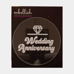 Wedding Anniversary Acrylic Embosser, Size – 3 inches approx