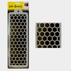 Honey Comb Stencil Design Size ? 4 x 12 inches ~ Pack of 1 pc