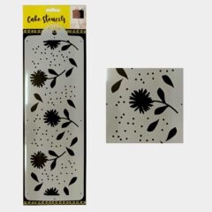 Floral Stencil Design Size ? 4 x 12 inches ~ Pack of 1 pc