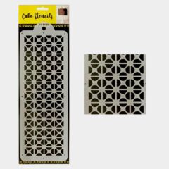 Geometric Stencil Design Size ? 4 x 12 inches ~ Pack of 1 pc