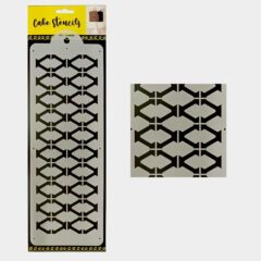 Lattice Stencil Design Size ? 4 x 12 inches ~ Pack of 1 pc