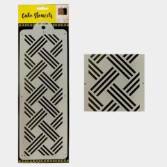 Weave Stencil Design Size ? 4 x 12 inches ~ Pack of 1 pc