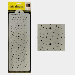 Dots Stencil Design Size ? 4 x 12 inches ~ Pack of 1 pc