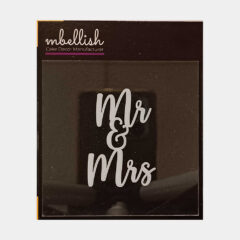 Mr and Mrs Acrylic Stamps, Size – 3 inches approx