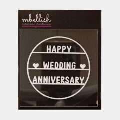 Happy Wedding Anniversary Acrylic Stamps, Size – 3 inches approx